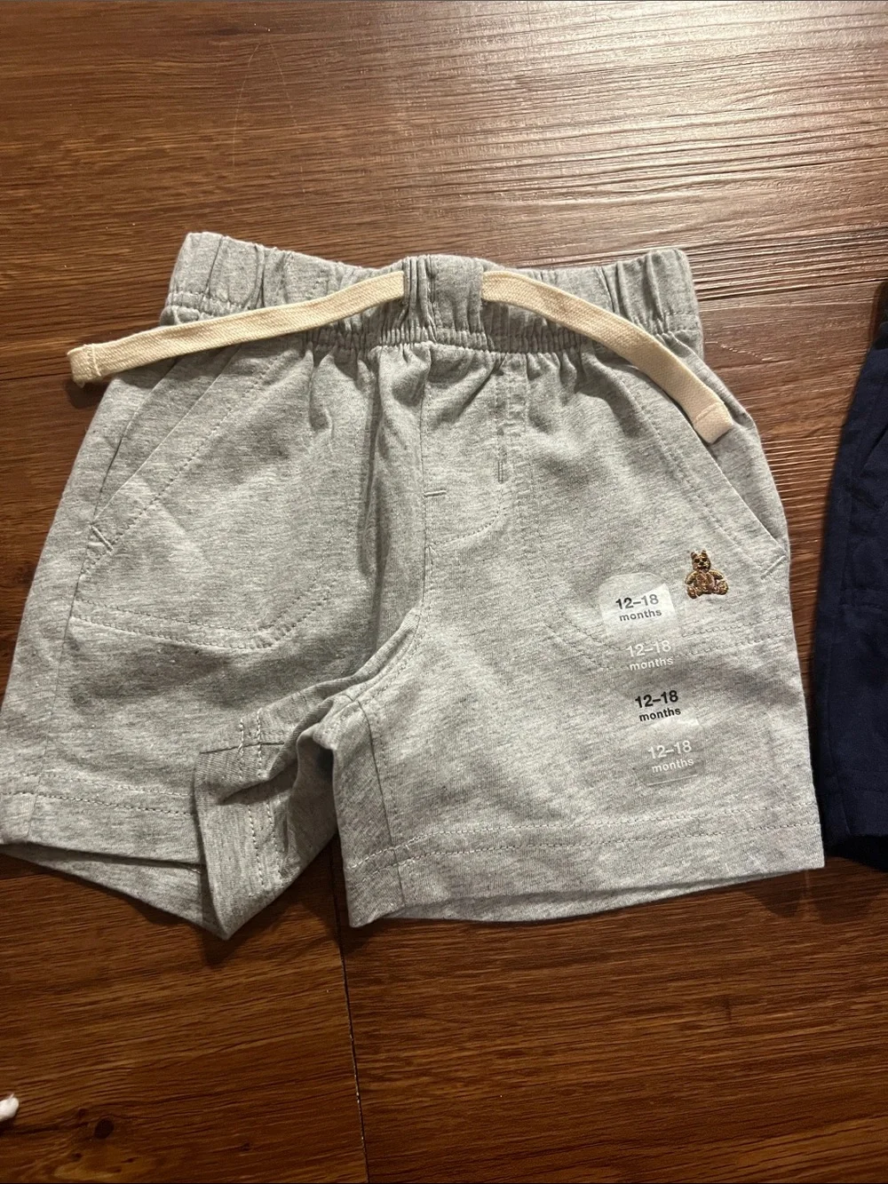 GAP Toddler Pull-On Shorts in Gray and Navy